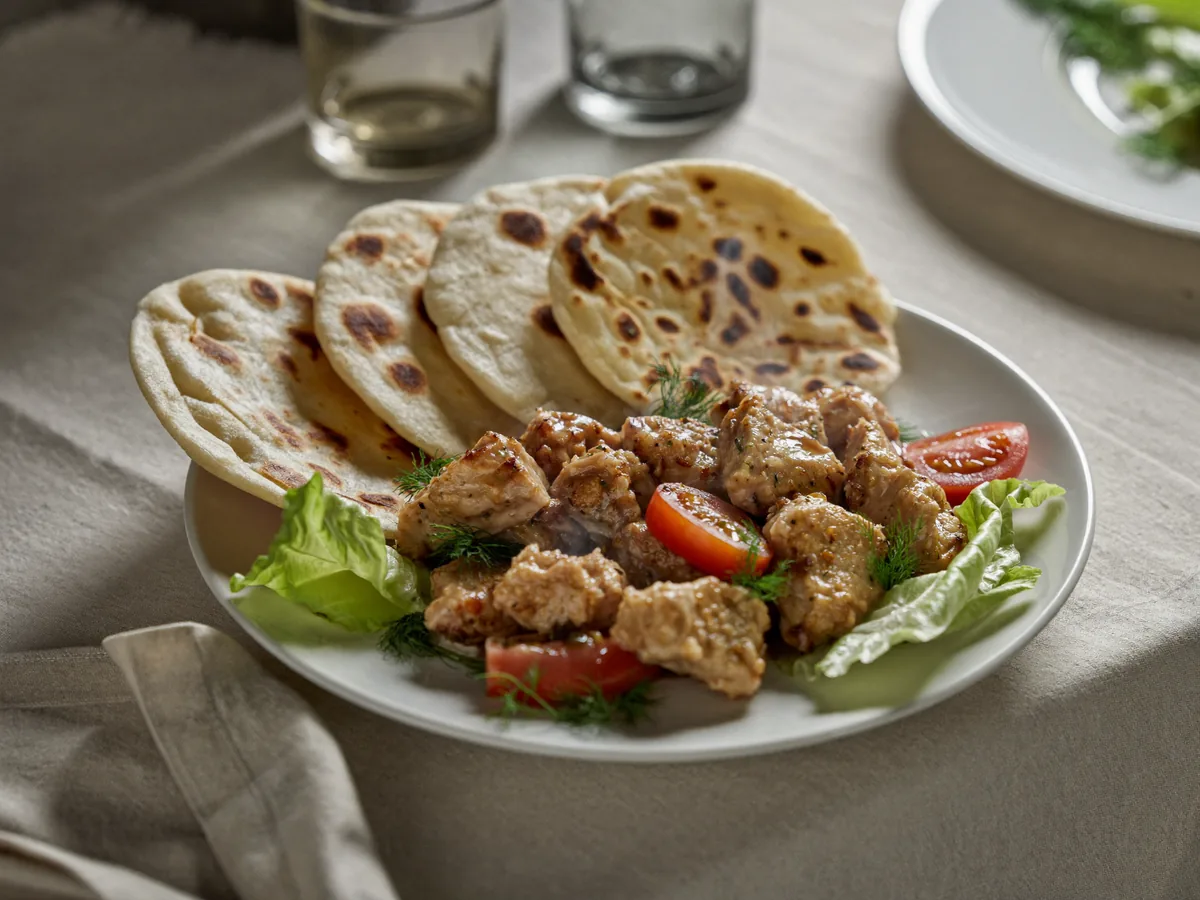 Тортилья с курицей и овощами в домашних условиях
