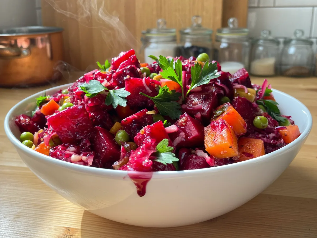Винегрет с брюссельской капустой