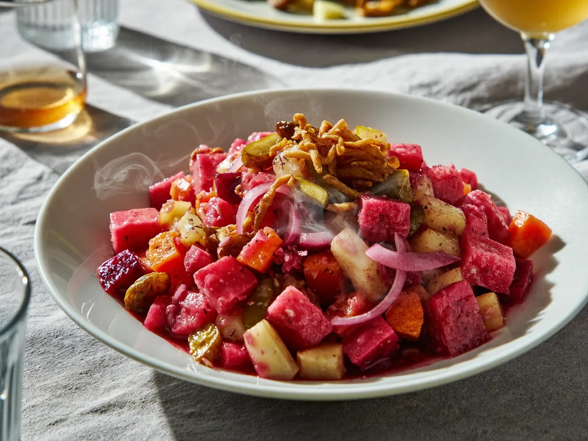 Винегрет с мясом