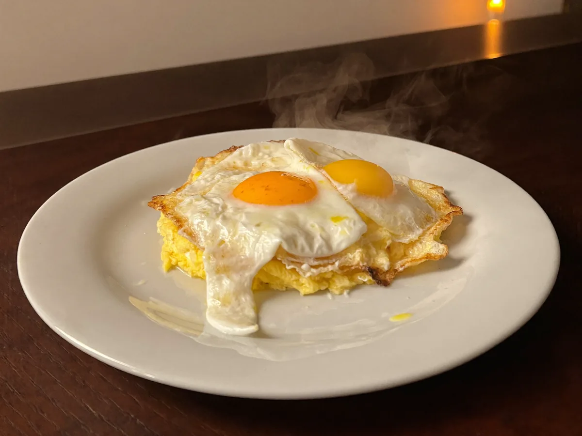 Яичница из перепелиных яиц