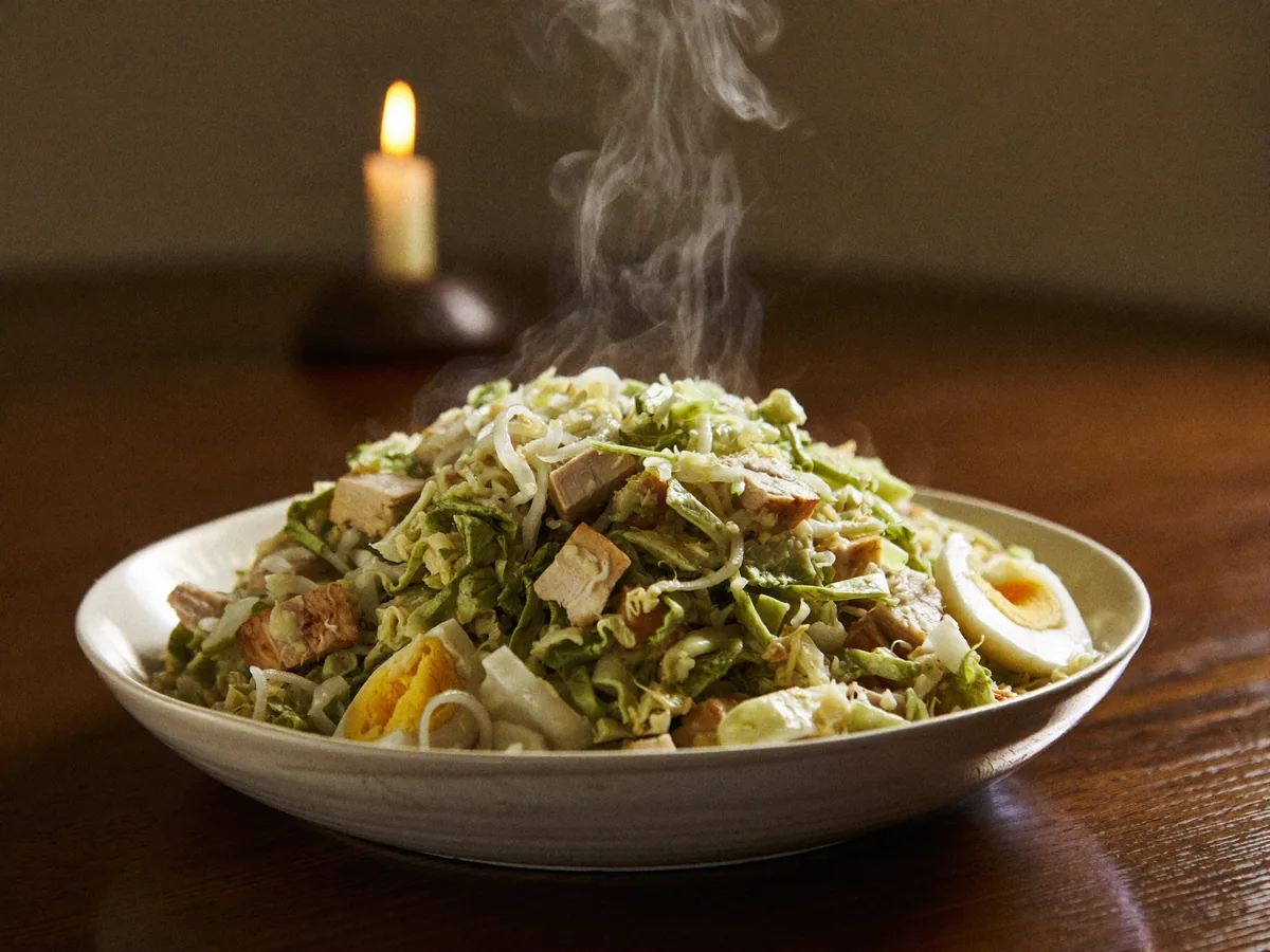 Японский салат с курицей