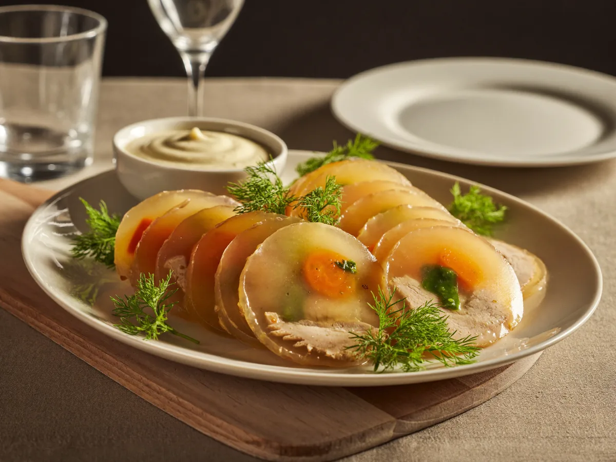 Заливное из курицы с желатином