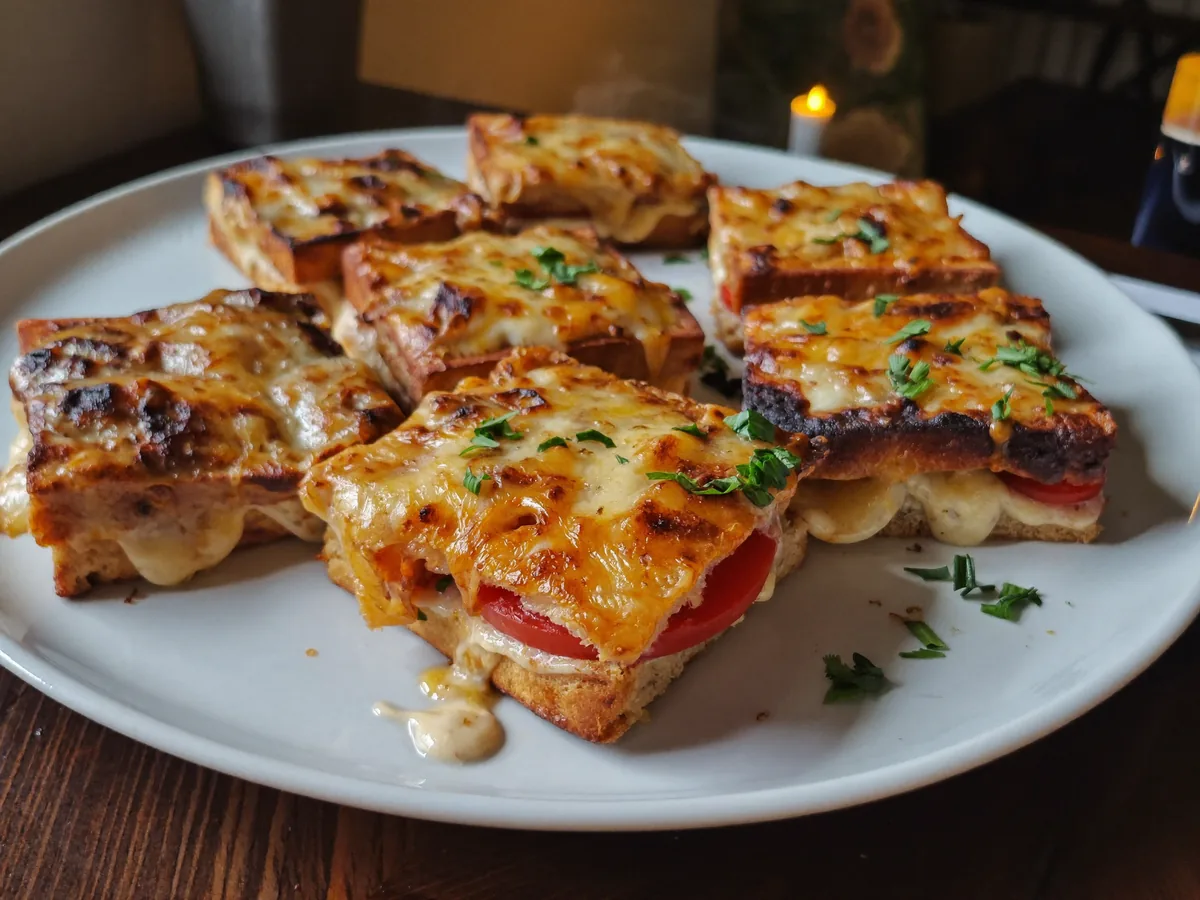 Запеченные бутерброды в духовке с сыром
