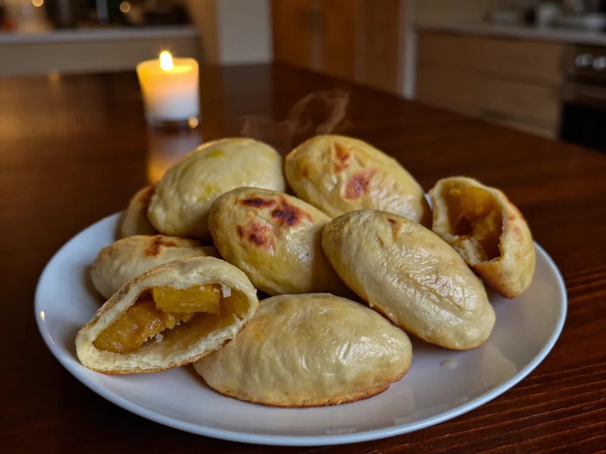 Жареные пирожки с абрикосами