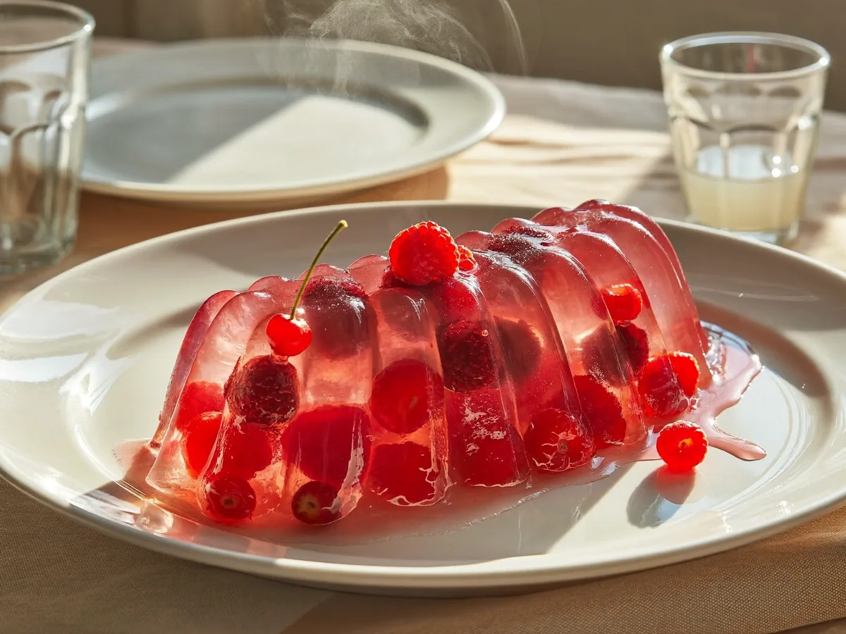 Желе из черной смородины и малины