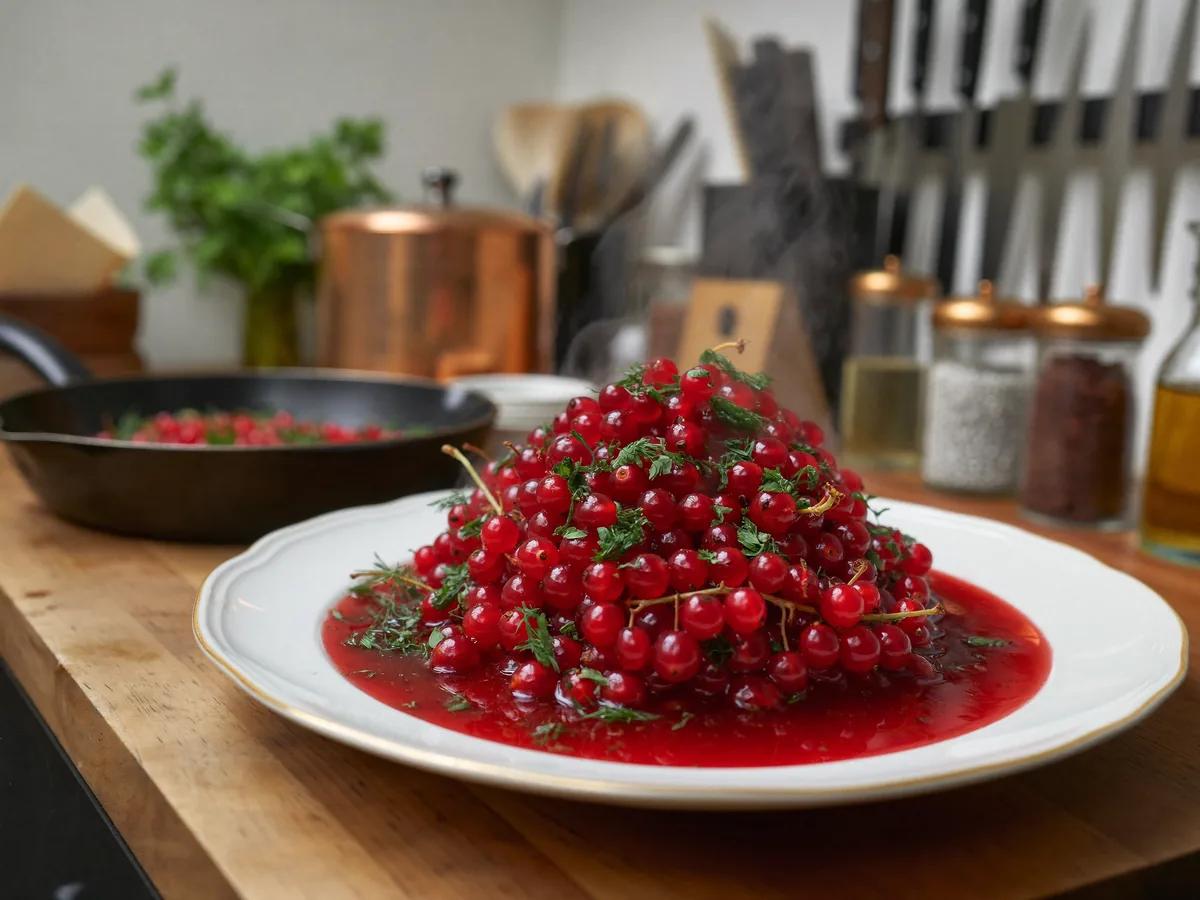 Желе из красной смородины без варки