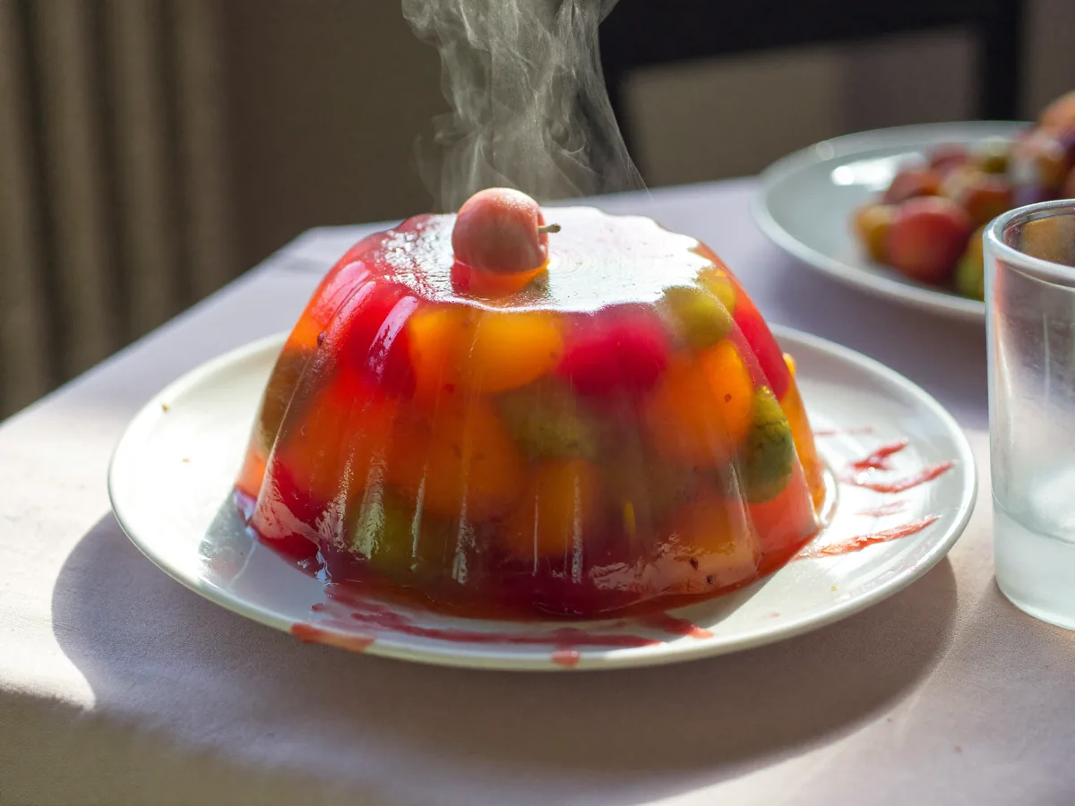 Желе из крыжовника с желатином (десерт)