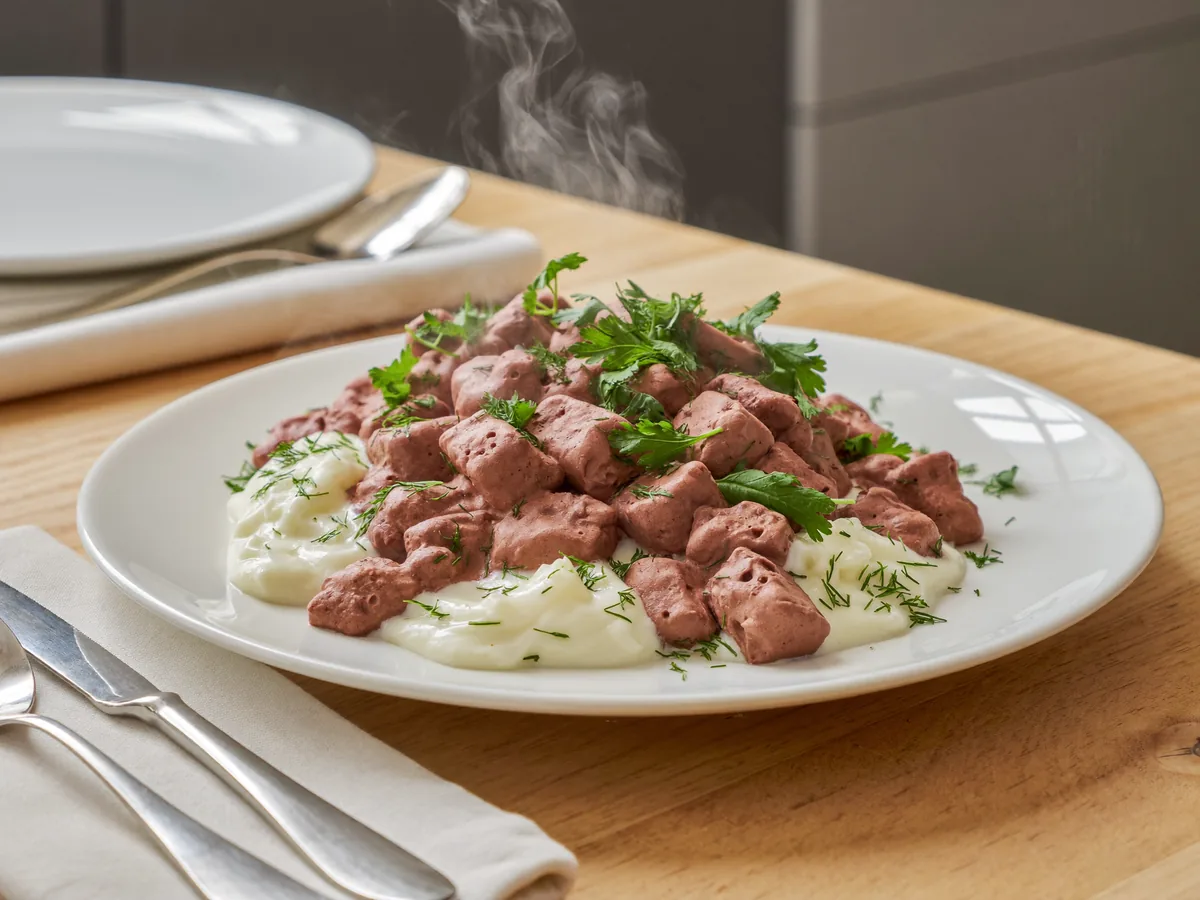 Желе из сметаны и какао