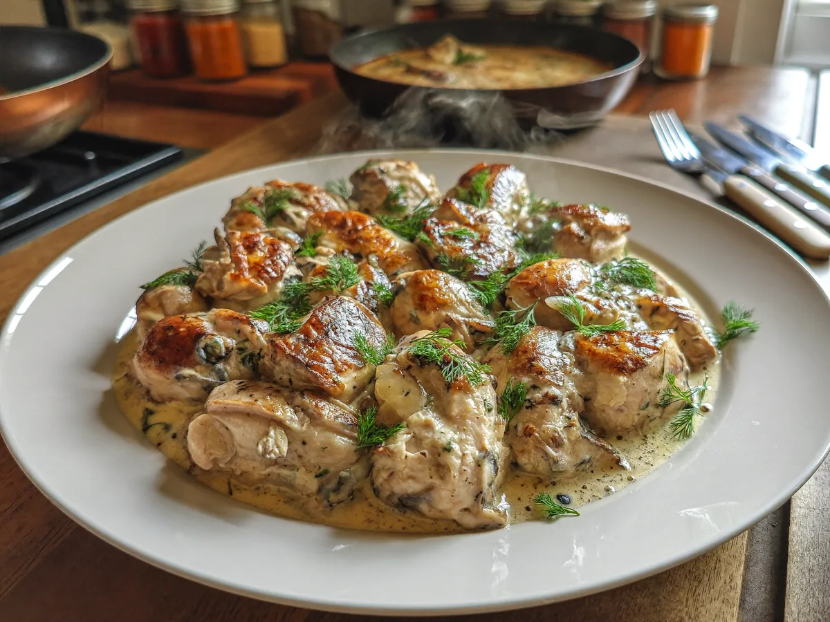 Жульен из куриной печени