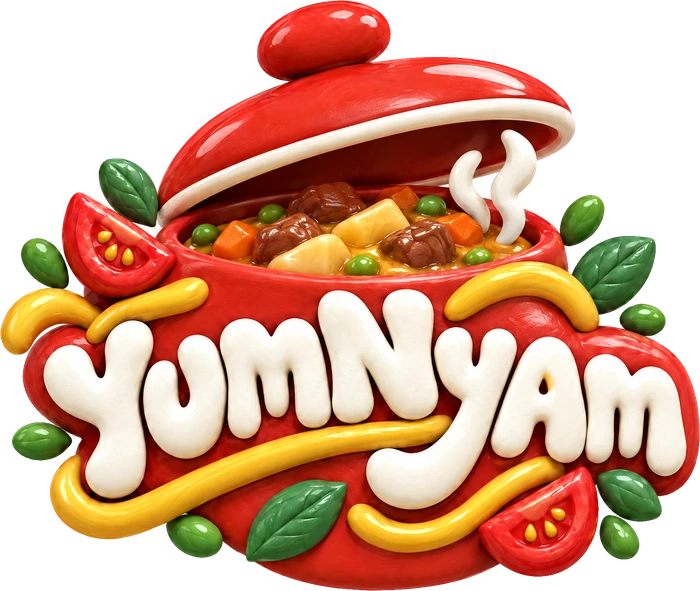 YumNyam — горшок с рагу и приоткрытой крышкой